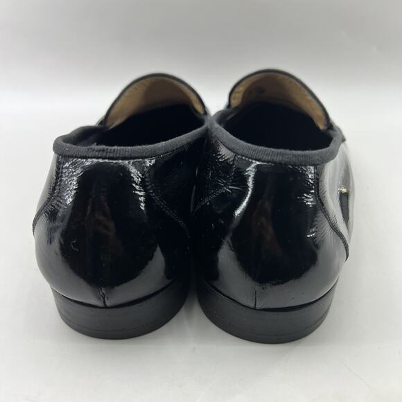 Salvatore Ferragamo Tuxedo Low Shoes Men Size 12 D Black Patent Leather Loafers main image 8